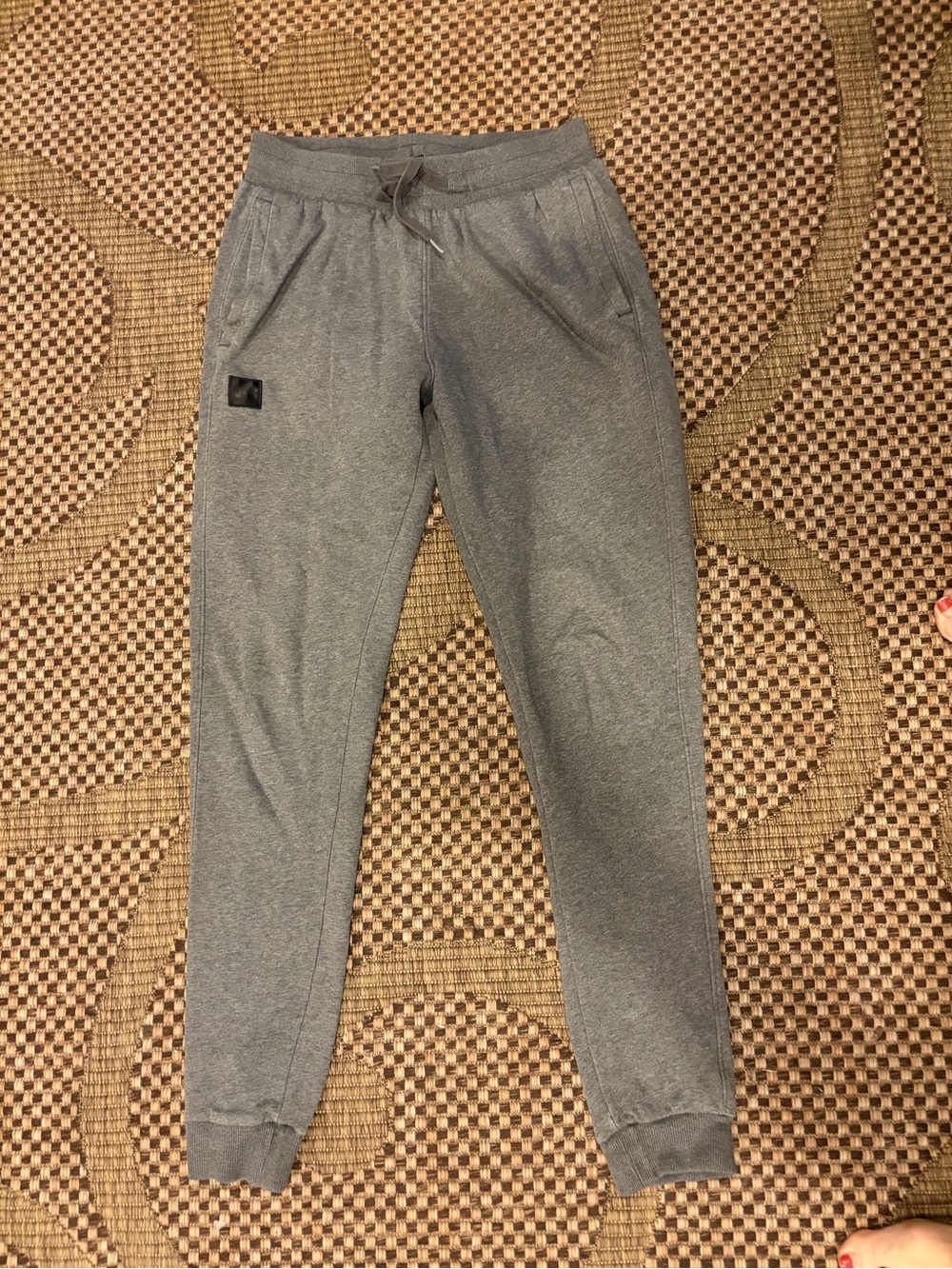 Under Armour Men's Gray Fleece Jogger Pants M Regular Drawstring Pockets